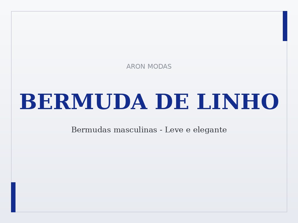 Bermuda de linho masculina casual no atacado