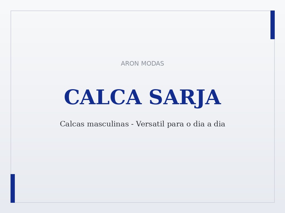 Calça sarja masculina no atacado