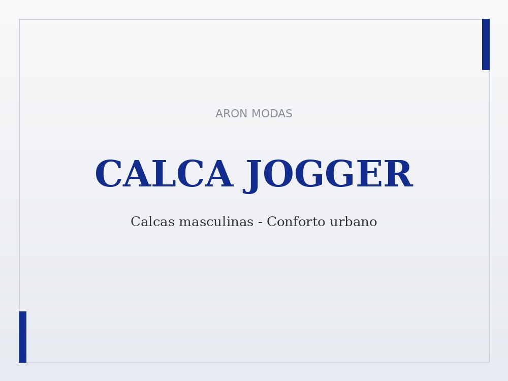 Calça jogger masculina conforto urbano no atacado