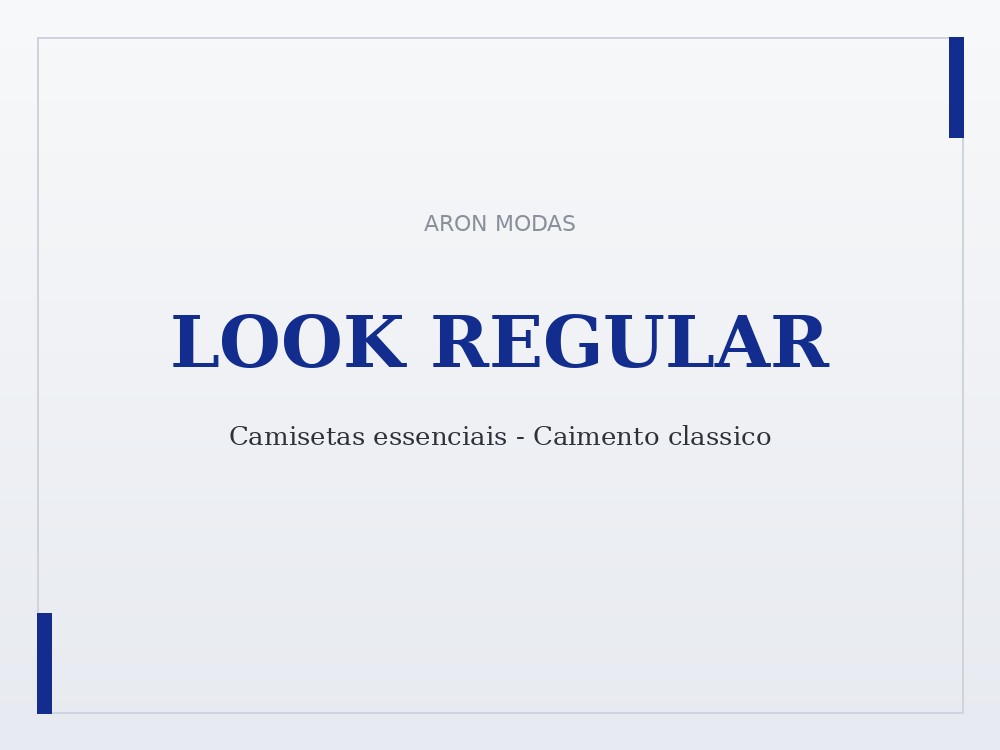 Camiseta masculina caimento regular no atacado