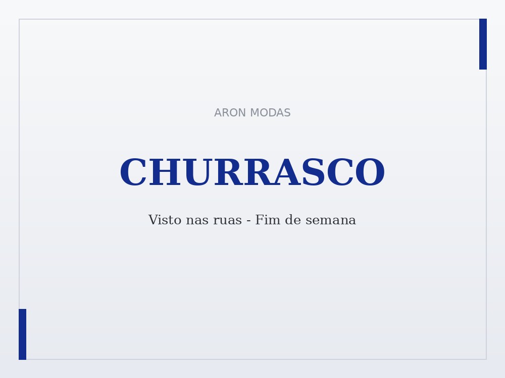 Look casual masculino Aron Modas no fim de semana